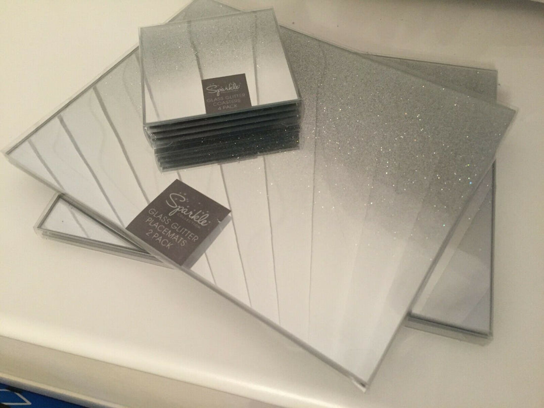 gradient sparkle placemat set decor