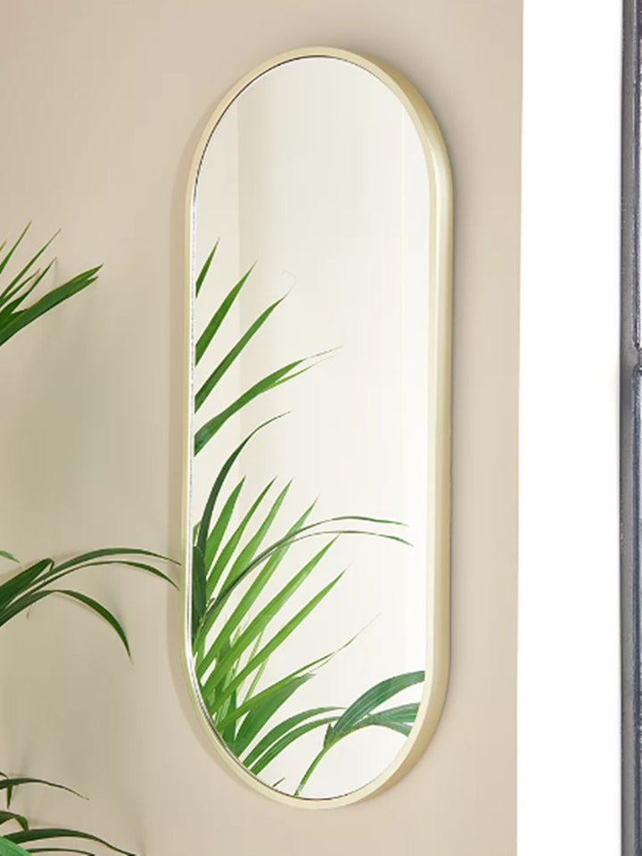 gold losange geometric wall mirror living room hallway decor