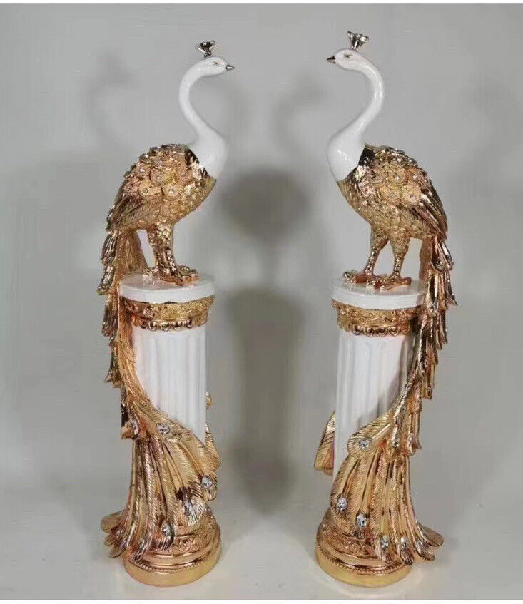 Peacock ornament pair decorative design