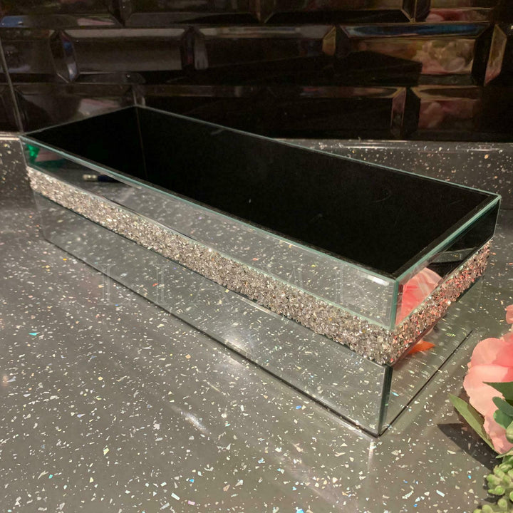Jewel Diamante Mirror Storage Box