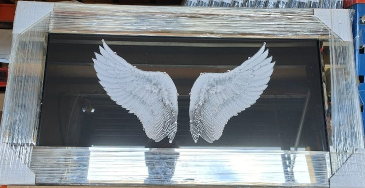 Angel Wings White Wall Mirror