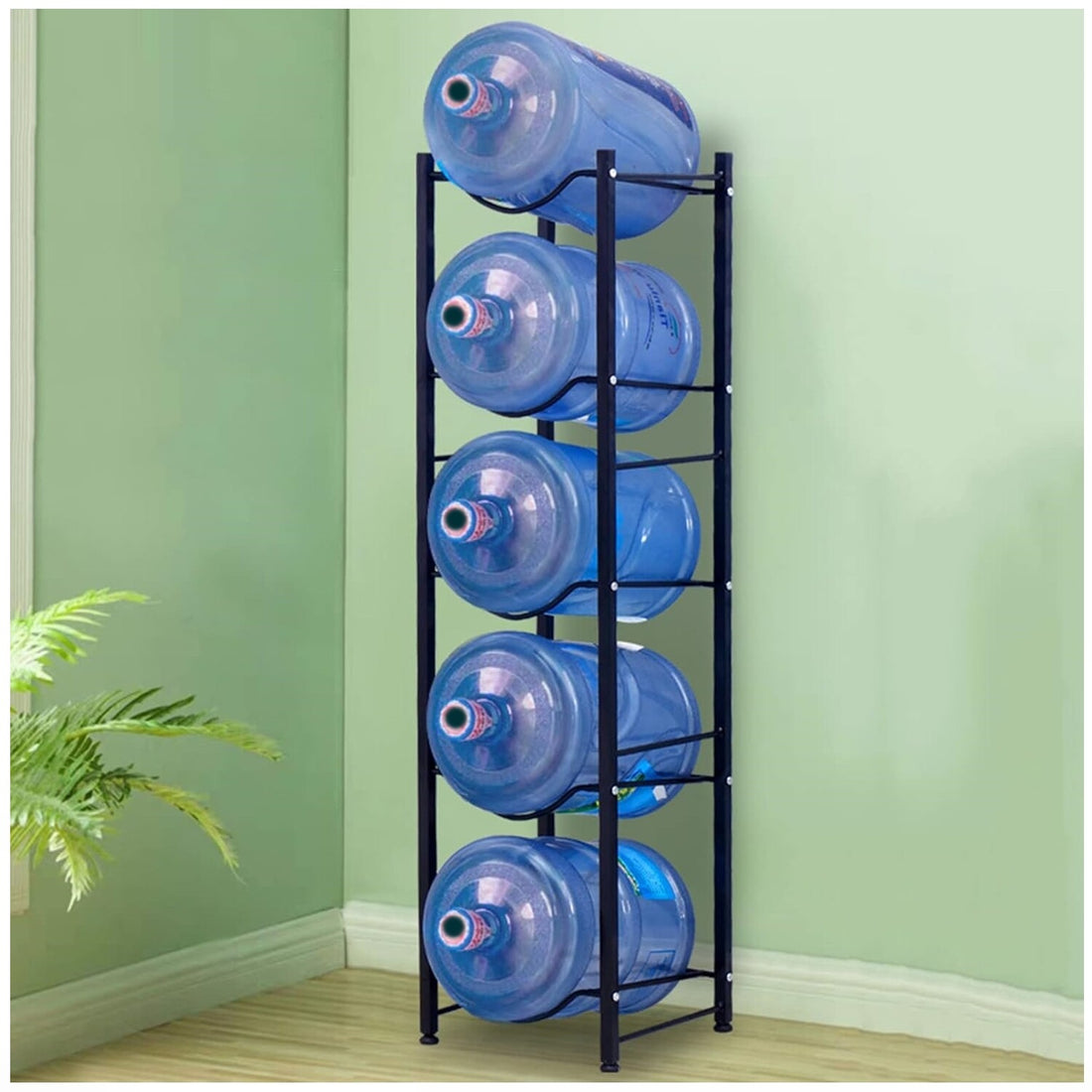 Water cooler bottle rack storage organizer