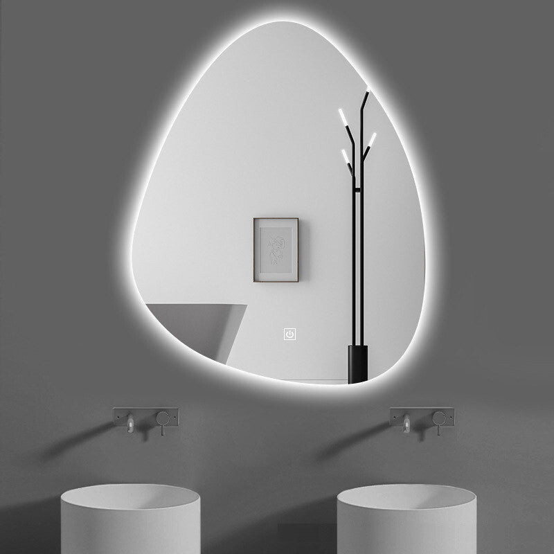 LED bathroom wall mirror 3 color touch fog pad 70x50cm