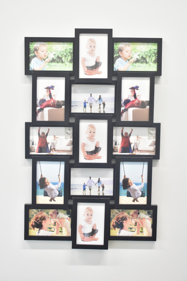 multi photo frame collage wall decor display