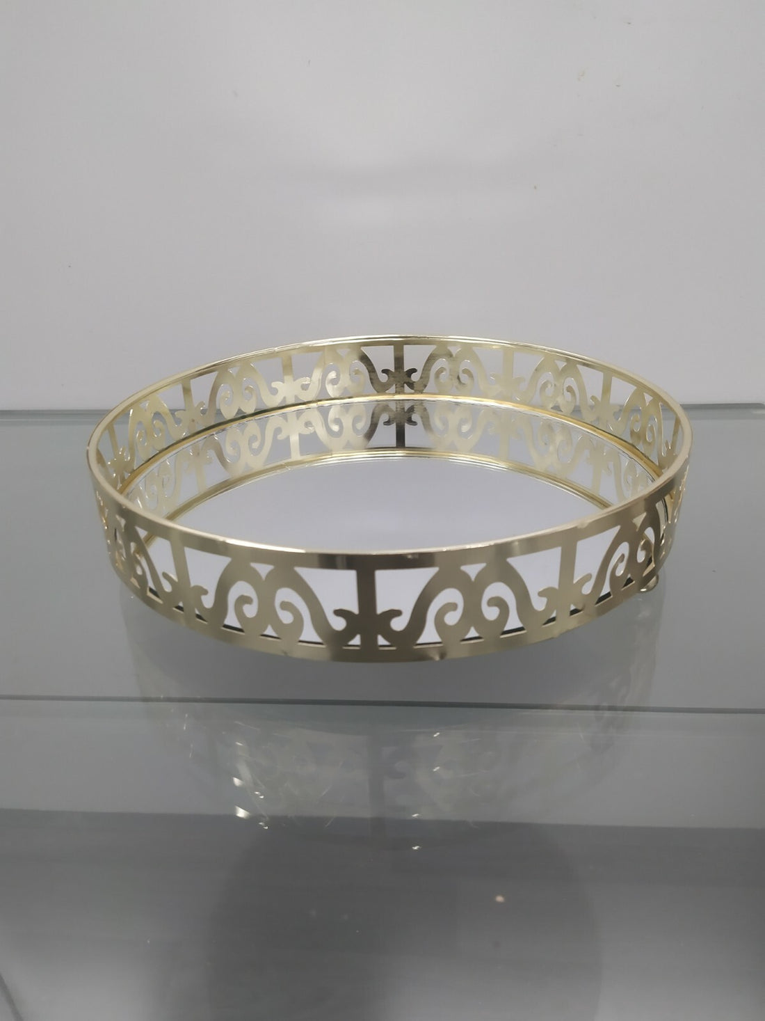 Decorative Mirrored Tray 24cm