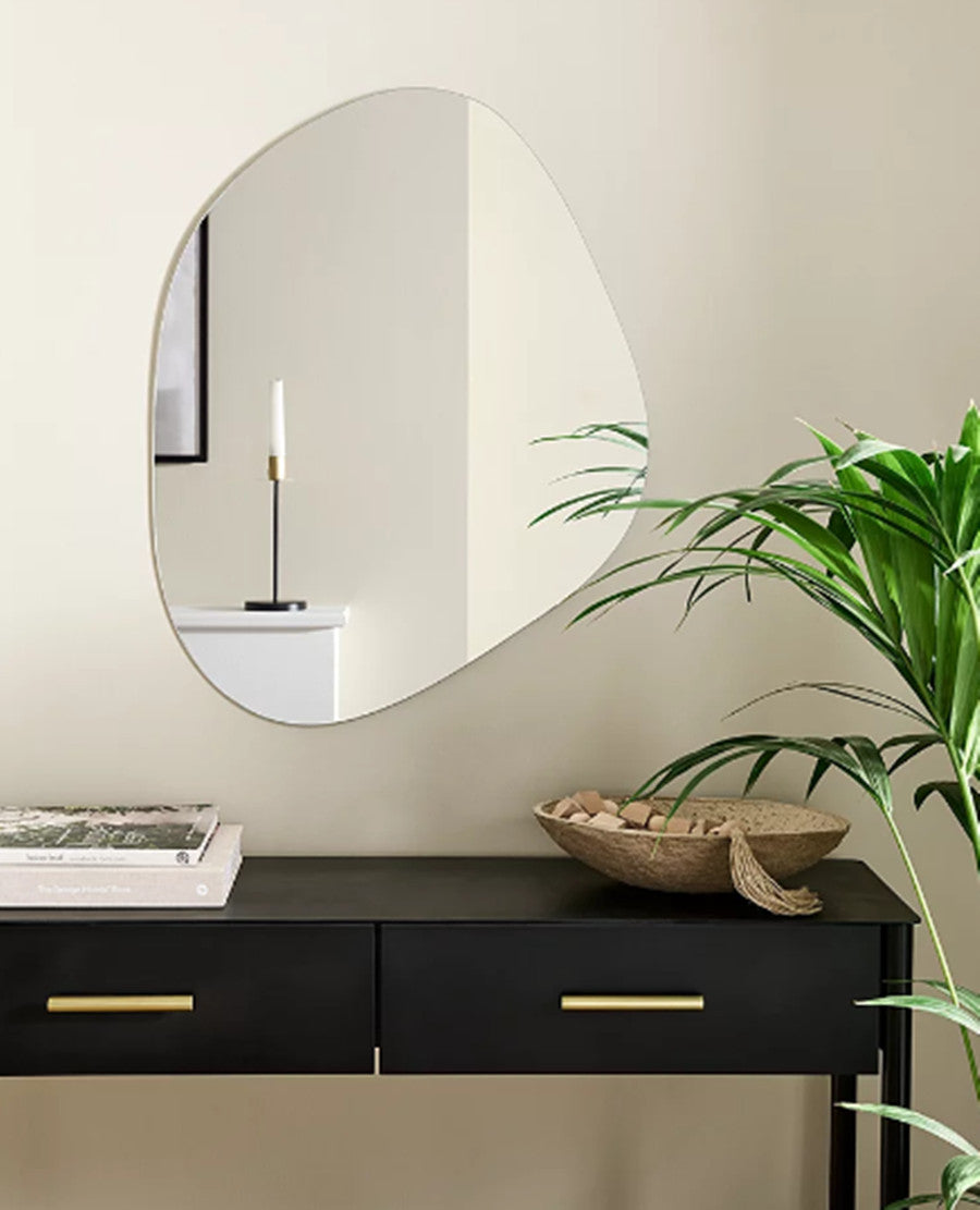 large rectangular wall mirror living room hallway decor