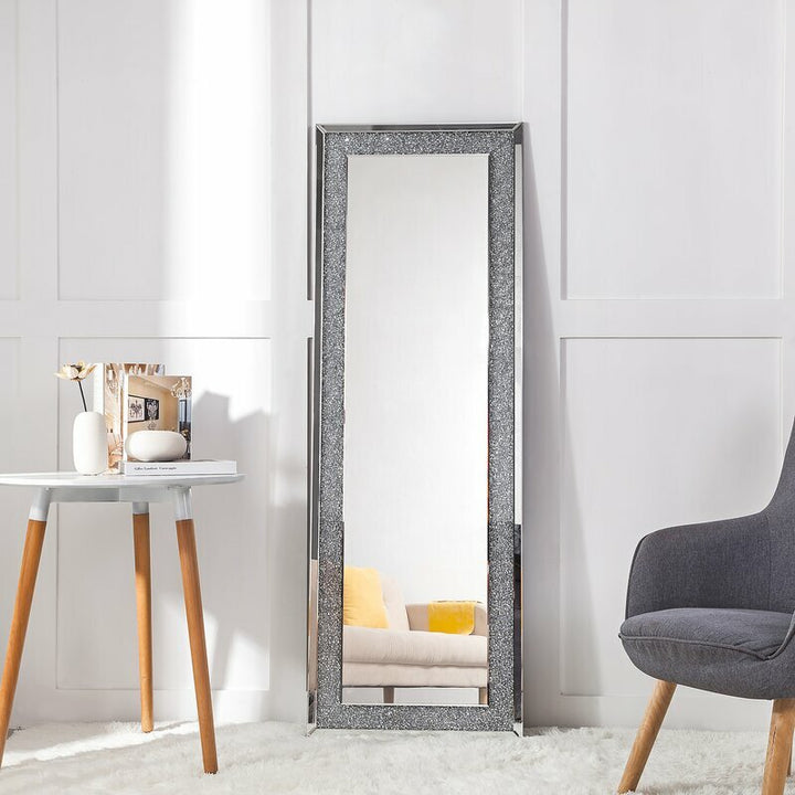Crushed diamond wall mirror 160x60cm