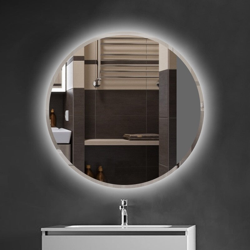 LED bathroom mirror 60x60cm round 3-color touch
