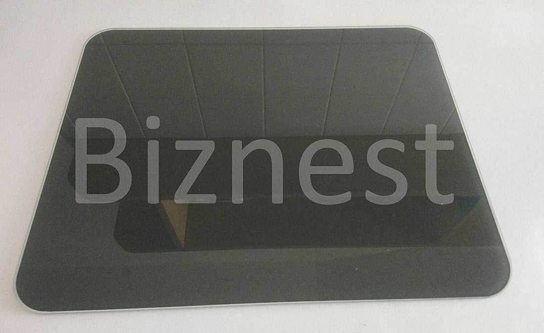 Black float glass worktop saver 50x40cm