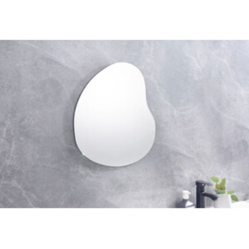 Pebble bathroom wall mirror 40x35cm