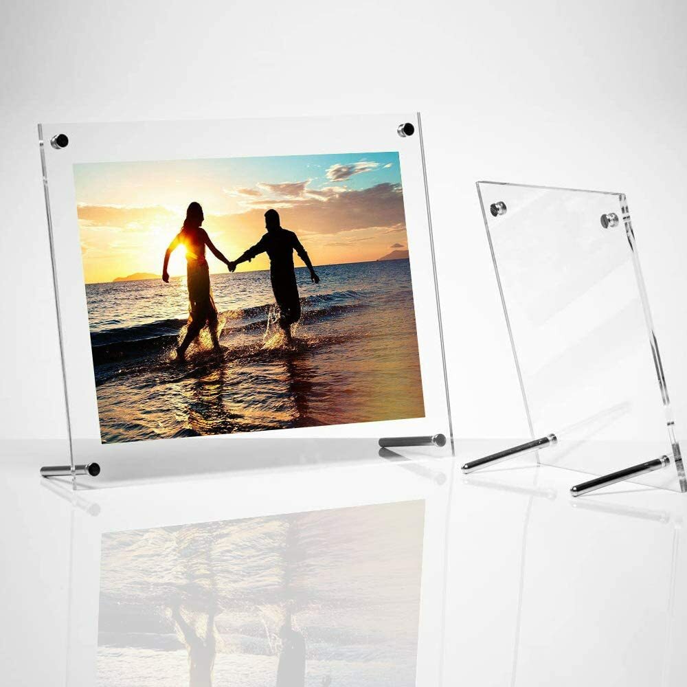Clear perspex acrylic photo frame 6x8