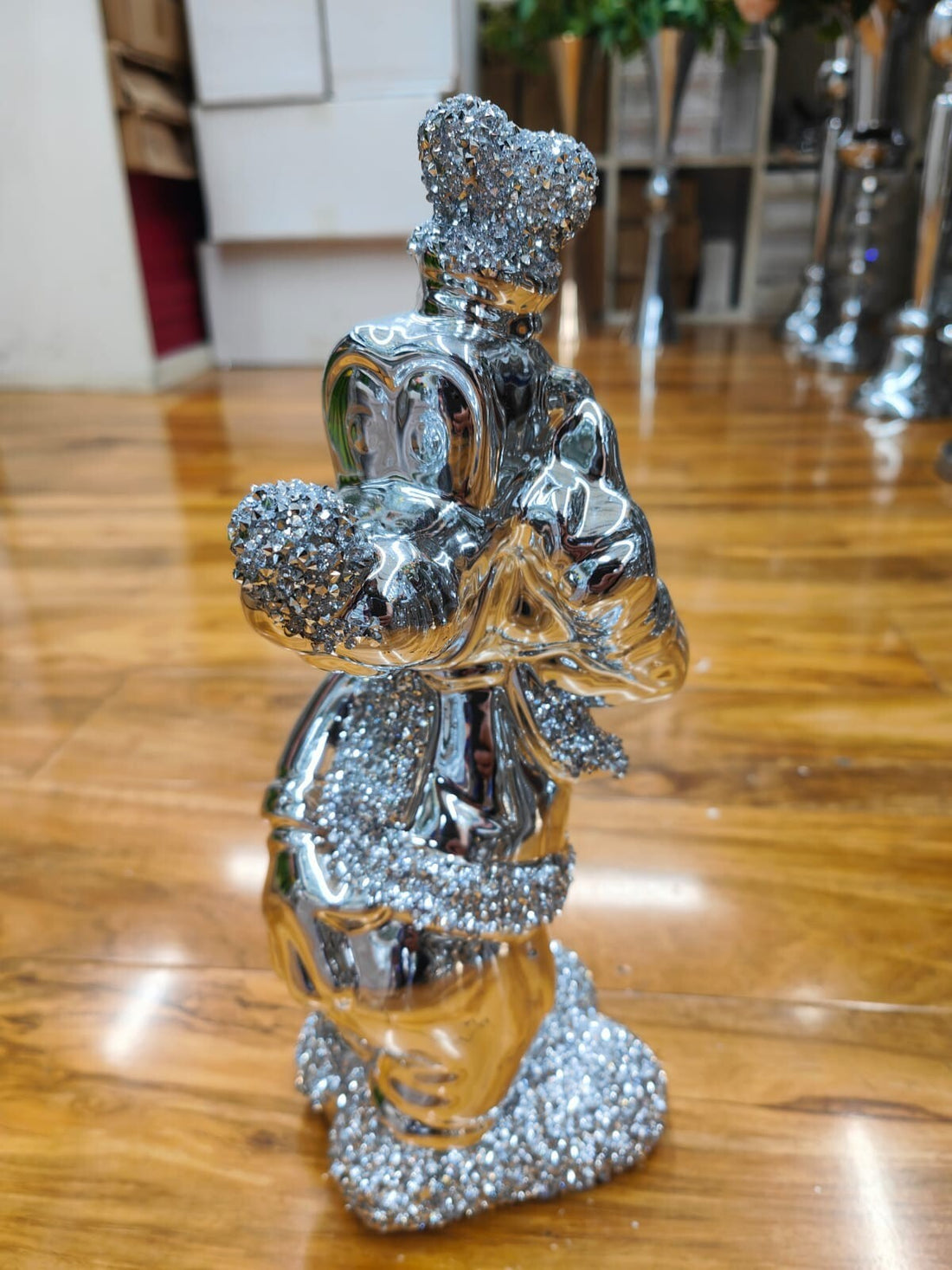 Crowned shelf ornament glam sparkling home decor