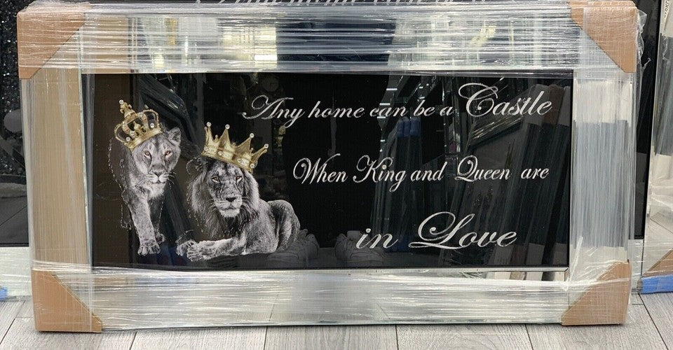 Lion King and Queen Wall Frame S14