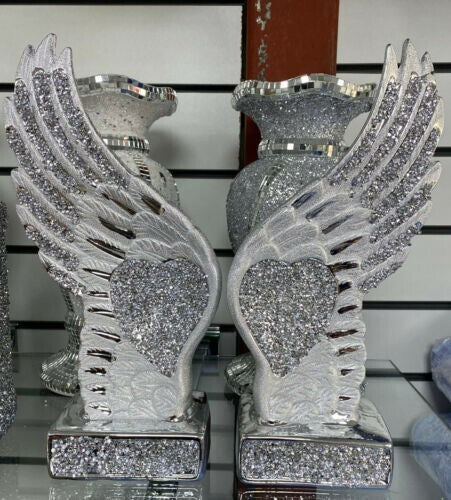 Angel wings shelf sitter ornament set