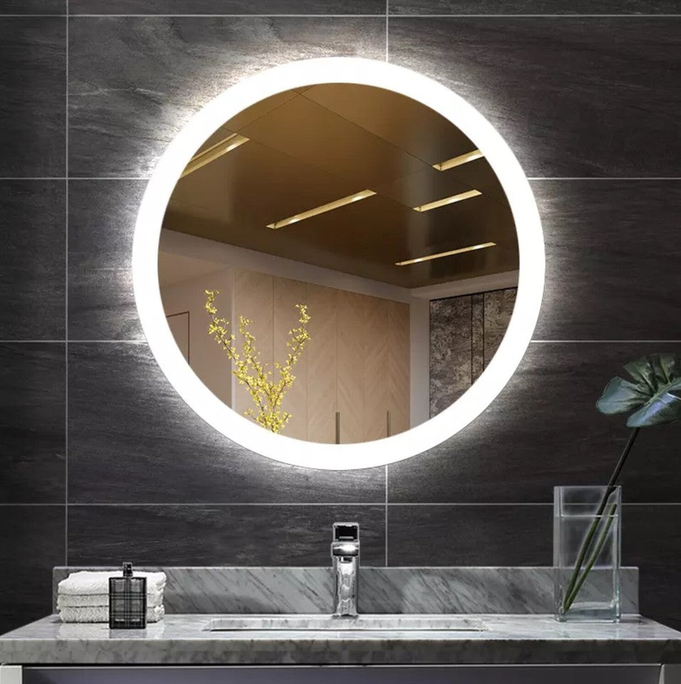 80cm LED bathroom mirror with touch sensor