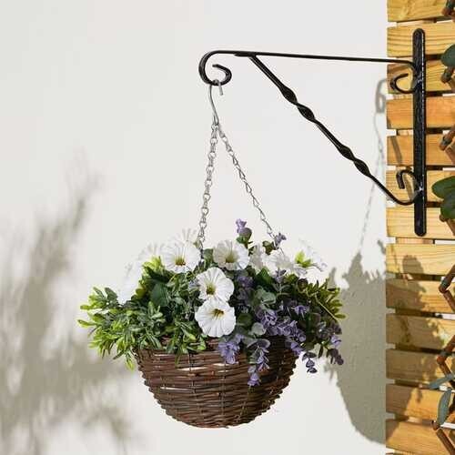Artificial Hanging Petunia Basket realistic hanging flower basket