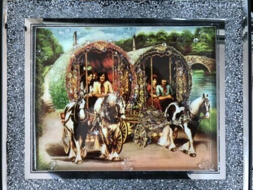 Caravan crushed diamond liquid art