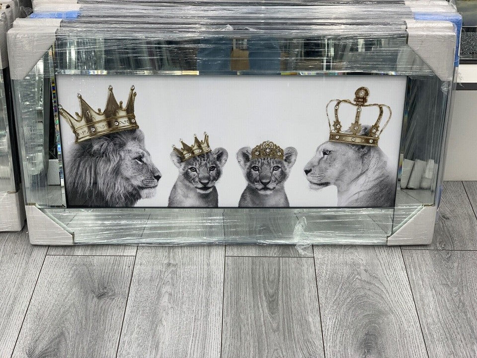 Lion King and Queen Wall Frame S3