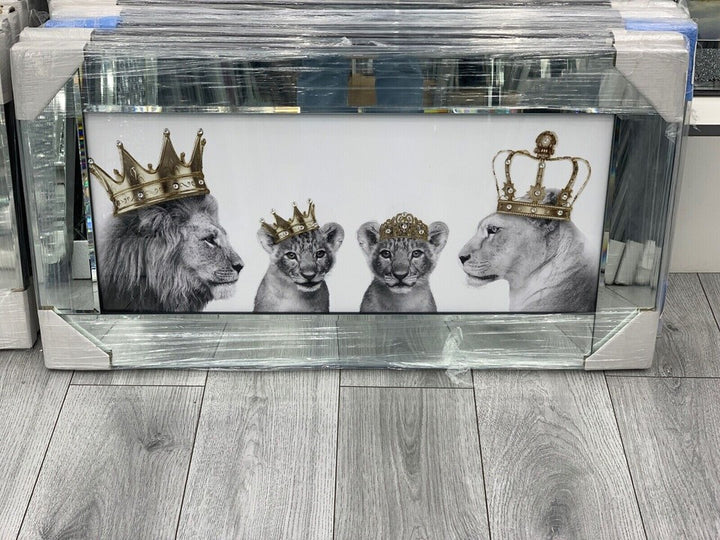 Lion King and Queen Wall Frame S3