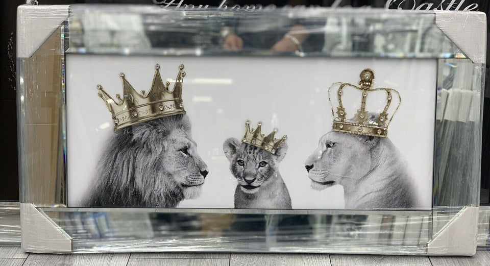 Lion King and Queen Wall Frame S6