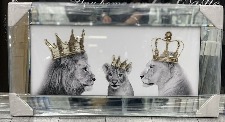 Lion King and Queen Wall Frame S6