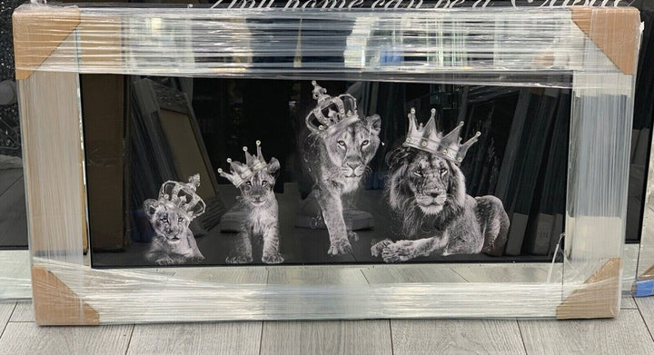 Lion King and Queen Wall Frame