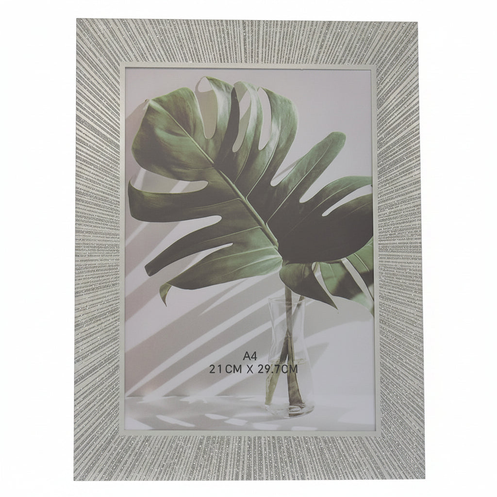 silver glitter a4 photo frame sparkling picture frame decor