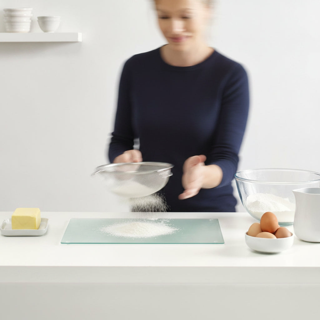 tempered glass worktop saver chopping board kitchen